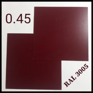 Гладкий аркуш із полімерним покриттям Ral 3005 0,45 мм (Глянець) "SeAH Steel"
