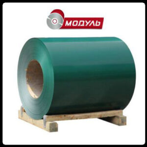 Рулони оцинковані 0,45 мм із глянсовим полімерним покриттям "Модуль Україна" RAL 6005