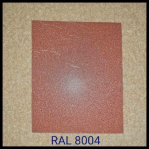 Рулонна сталь — RAL 8004/US.Steel/Kosice/Кавча / 0,5 мм — гладкий лист із полімерним покриттям